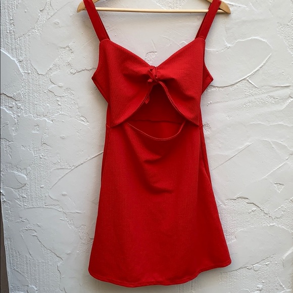 mango red snakeskin dress